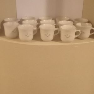 VTG- Pfaltzgraff Silver Heirloom 13 Cup Bundle